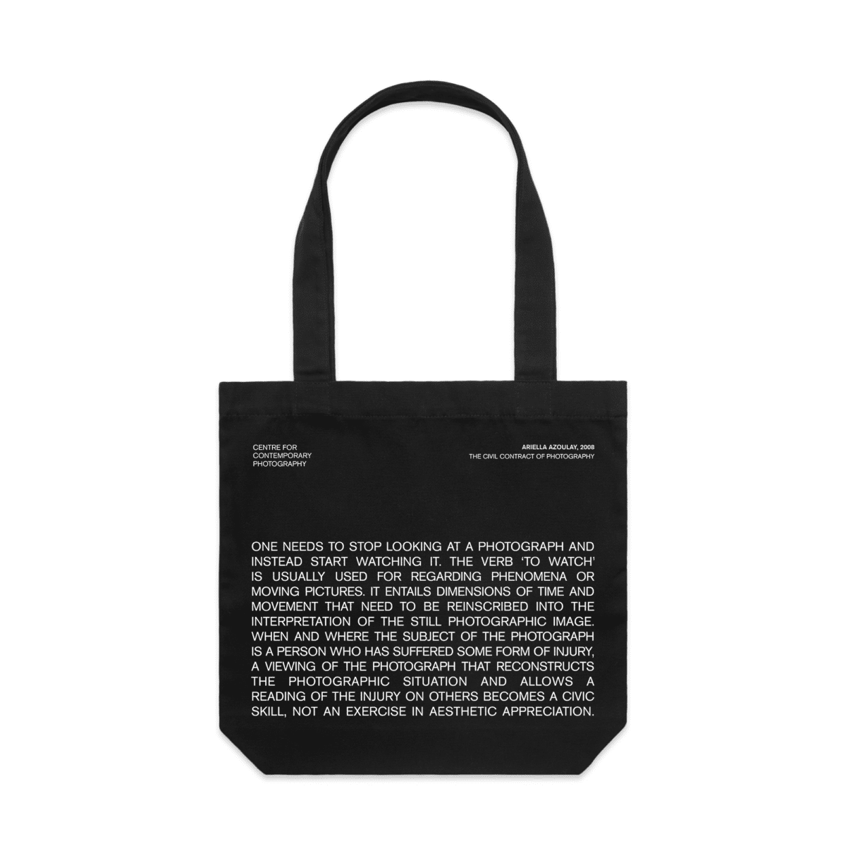 CCP Ariella Azoulay Quote Tote - Centre for Contemporary Photography